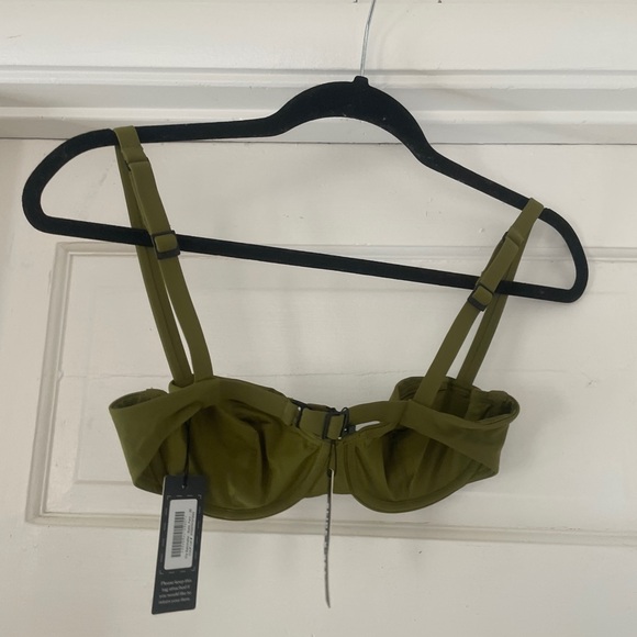 The CUUP Balconette Swim top in Fern - Picture 3 of 4